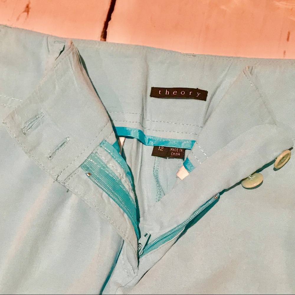 ❌SOLD❌ Theory turquoise maxi skirt - Picture 6 of 7